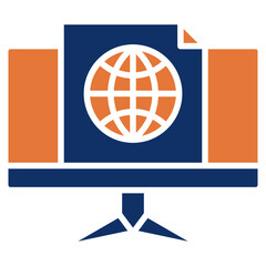 Online solid color icon
