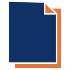 White Paper solid color icon