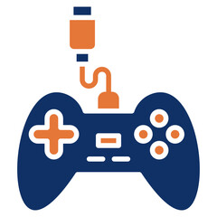 Gamer solid color icon