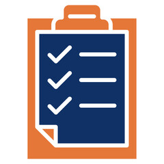 Listing solid color icon