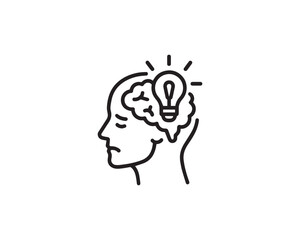  Brainstorming icon vector design illustration