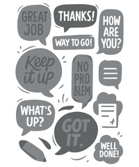 Uplifting Speech Bubbles for Daily Positivity