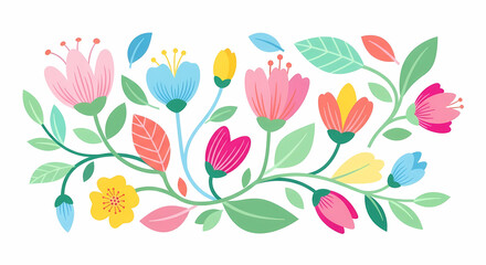 Vibrant floral flourish brightens designs with cheerful spring and summer botanical beauty