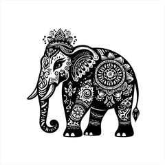 Ornate elephant illustration