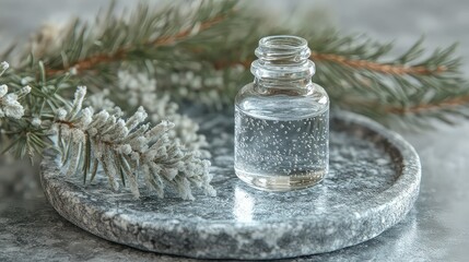 A glass dropper bottle filled with colloidal silver liquid, representing natural health solutions. 