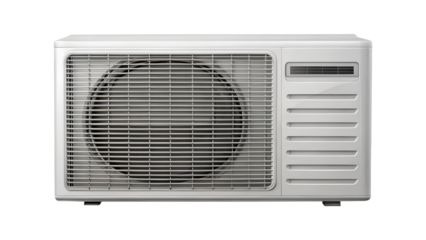 Air conditioner unit for cooling and climate control isolated on transparent background