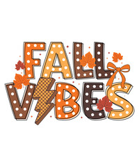 Retro Fall Vibes SVG, Autumn Vibes SVG