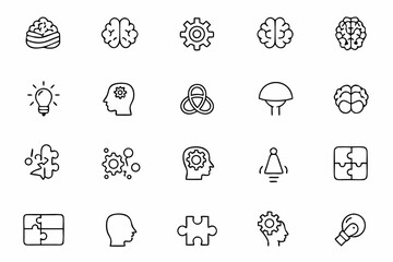 A thoughtful line art bundle illustrating neurodiverse conditions and developmental disabilities. Great for educational platforms, therapy centers, and awareness graphics