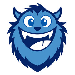 Silly Beast Mascot with Big Eyes for Humorous Vector Design