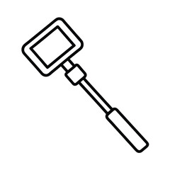 Selfie Stick Outline Vector Illustration