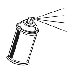spray can isolated on white