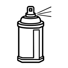 spray can isolated on white