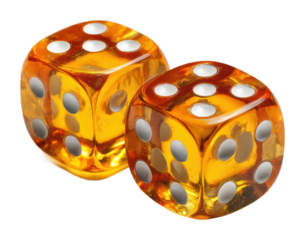 Exciting dice game action living room game night relaxed environment view fun concepts isolated on transparent background