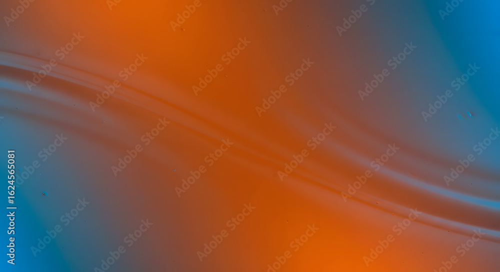 Poster abstract background with a dynamic blend of orange and blue colors creating a modern aesthetic