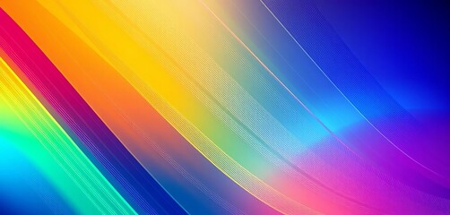 Obraz premium Vibrant gradient abstract lines, modern background design, lines, graphics