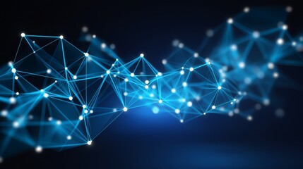 Blue Technology and science background texture. Generative Ai