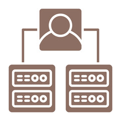 Fototapeta premium Client servers Icon