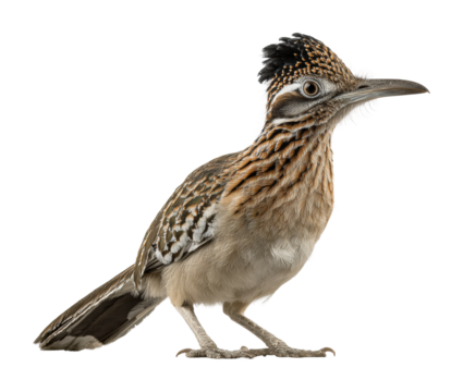 Captivating roadrunner bird in natural habitat wildlife view nature isolated on transparent background