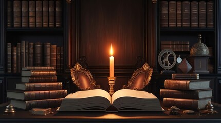Candlelit Library: An Evening of Reading and Reflection