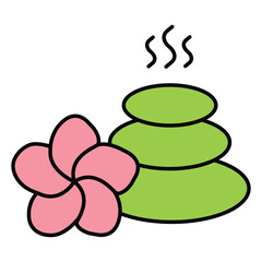 Vector Icon of Spa Treatments for Beauty