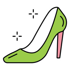 Elegant High Heels Vector Icon for Branding