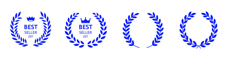 Set of badge best seller, best choice, best price, best quality