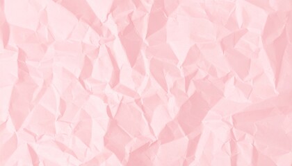 Pink Crumpled Paper Texture Background