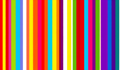 Obraz premium A Cheerful Symphony of Saturated, Irregular Vertical Color Bands