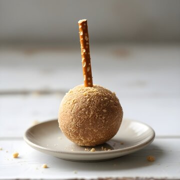 chocolate balls on white plate