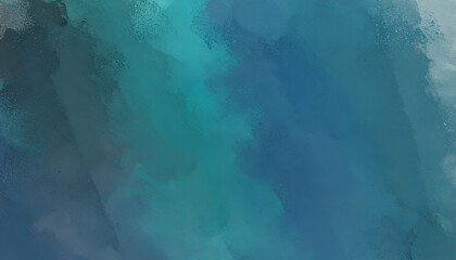 Deep Sea Serenity: An Abstract Painting with Textured Teal and Blue Brushstrokes