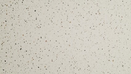 Modern terrazzo texture with neutral black grey and brown chips on a light beige background.