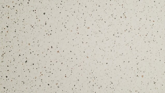 Modern terrazzo texture with neutral black grey and brown chips on a light beige background. - Powered by Adobe