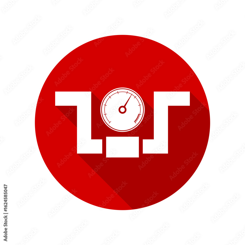 Poster manometer icon isolated on transparent background