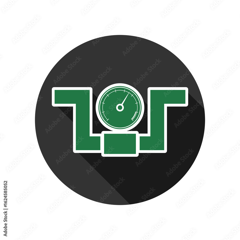 Poster manometer icon isolated on transparent background