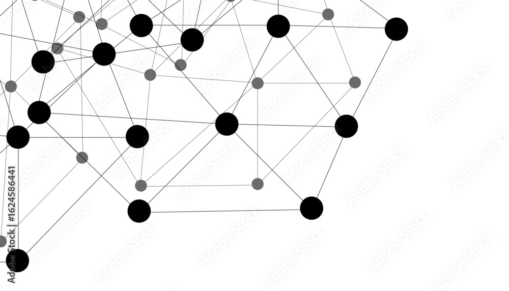 Aufkleber abstract technology dot and line connection digital hi tech design concept background. space for tex