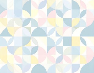 Abstract geometric pattern with pastel colors