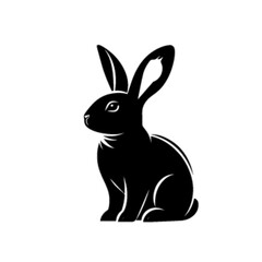 Cute Fluffy Rabbit Cartoon Vector Illustration