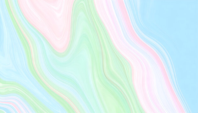 Ethereal Agate Swirls in Soft Pink, Mint, and Sky Blue