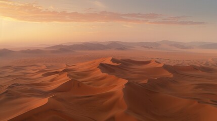 Naklejka premium Vast expanse of desert dunes