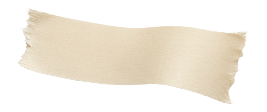 A smooth, light beige brushstroke on a white background, showcasing texture and natural brushstroke edges suitable for art and design concepts.
