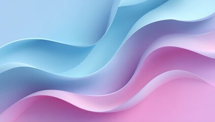 Obraz premium Abstract pastel waves, flowing colours