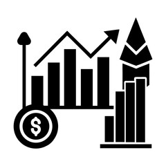 Editable Stock Market Vector Icons for Infographics and Apps.