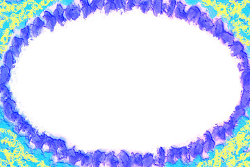 Purple azure plaque frame with place for text