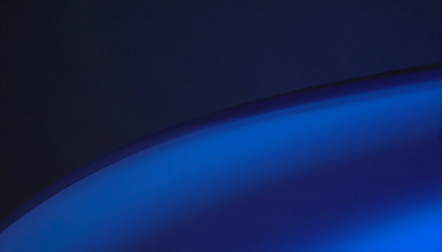 Luminous Blue Planetary Curve Against the Void of Deep Space - Powered by Adobe