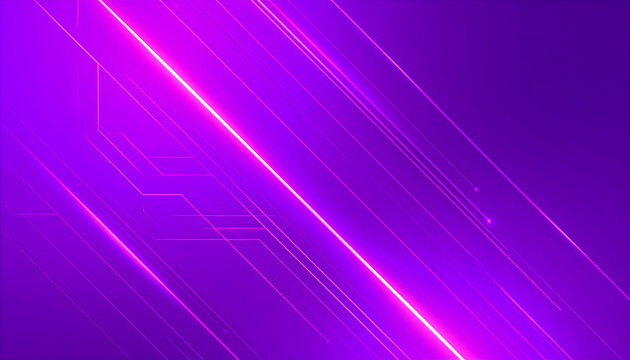 Luminous Diagonal Circuitry on a Vibrant Purple Gradient