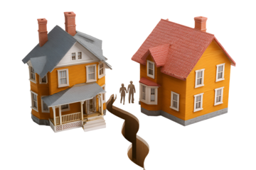 Two Houses Divided by a Crack Family Separation