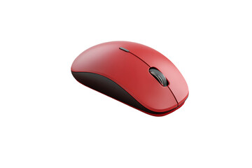 Red Wireless Computer Mouse Technology Gadget