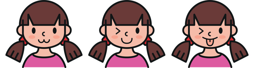 Get a lively collection of girl facial expressions vector illustration, perfect for adding personality to your designs. Ideal for websites, apps, and creative projects!