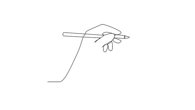 One continuous line drawing of Left-Handers Day vector illustration. Left-Handers Day themes design concept in simple linear continuous line. Suitable design for your campaign and design asset