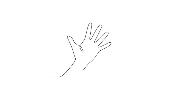 One continuous line drawing of Left-Handers Day vector illustration. Left-Handers Day themes design concept in simple linear continuous line. Suitable design for your campaign and design asset